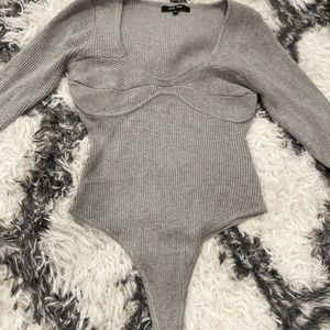 Grey bodysuit